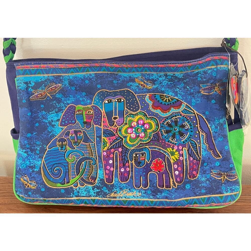 NWT Laurel Burch Blue Green Dog y2k - Picture 3 of 12